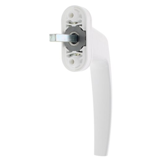 ToniTec® Fenstergriff "LENA II" RAL9016, Vierkant 37mm, abschliessbar