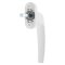 ToniTec® Fenstergriff "LENA II" RAL9016, Vierkant 37mm, abschliessbar