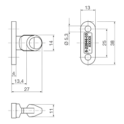 GU Riegelbolzen GU 934/937  6-22648-03
