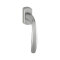 HOPPE Fenstergriff NEW YORK 0810/U10 Nocken 10 mm Vierkant 7x32 mm inkl. Schrauben M5x55 F9 stahlfarben, 3479601