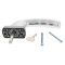 HOPPE Fenstergriff NEW YORK 0810SVS/U10 DK abschliessbar 2W153 Nocken 10 mm Vierkant 7x43 mm inkl. Schrauben M5x55 F1 silberfarben