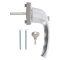 HOPPE Fenstergriff NEW YORK 0810SVS/U10 DK abschliessbar 2W153 Nocken 10 mm Vierkant 7x43 mm inkl. Schrauben M5x55 F1 silberfarben