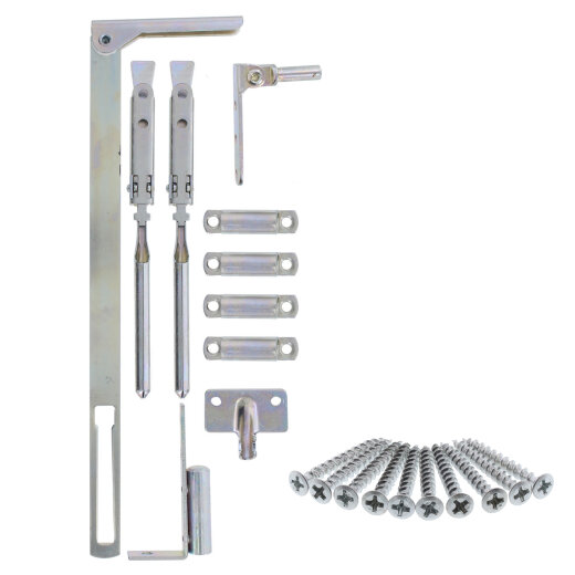 GSG Dreh-Kipp Beschlag DK 15 m. Aufschraubbändern universal m. Anbauanleitung 10-01009-0408E