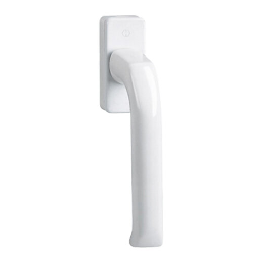 HOPPE Fenstergriff duraplus London 7/32 mm in Aluminium verkehrsweiß 2 x M5x40