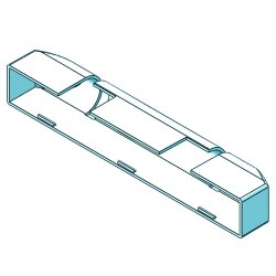 FEPS Cap Abdeckkappe WI-AK002 als Ersatz für Winkhaus Scherenlagerkappe SPWS Fenster Ersatzteil 8,79x1,27x1,66cm