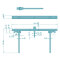 FEPS Tool Zylindermesslehre FE-ML002 Messwerkzeug Aluminium Silber