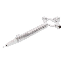 FEPS Tool Universal-Bauschlüssel lange Version Architektenschlüssel mit Flaschenöffner FE-BS001 silber