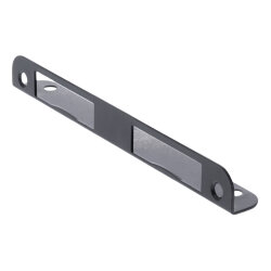 ToniTec Winkelschließblech für Zimmertüren gleichschenklig 20x170 mm Stahl schwarz lackiert