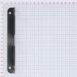 ToniTec Winkelschließblech für Zimmertüren gleichschenklig 20x170 mm Stahl schwarz lackiert