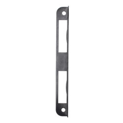 ToniTec Winkelschließblech für Zimmertüren gleichschenklig 20x170 mm Stahl schwarz lackiert