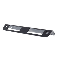 ToniTec Winkelschließblech für Zimmertüren gleichschenklig 20x170 mm Stahl schwarz lackiert