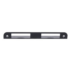 ToniTec Winkelschließblech für Zimmertüren gleichschenklig 20x170 mm Stahl schwarz lackiert