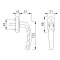 Hoppe Fenstergriff Atlanta 0530/US952 VK 7/32-42 F8707 mit Schrauben