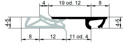Roto Stulpdichtung S 6600 e beige Scheibe a. 200 mtr