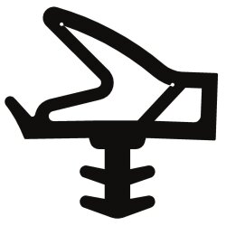 Roto Innentürdichtung S 6577a aus TPE weiß...