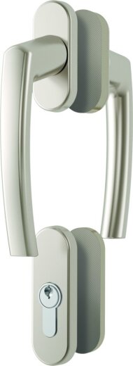 Rotoline Türgriffgarnitur ohne Roto-Logo K061B10101 natursilber elox.