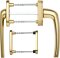 greenteQ Balkontürset BTG10 Rollladen F3 Aluminium goldfarbig eloxiert