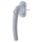 HOPPE Fenstergriff Serie Tokyo 0710S/U26 mit Druckknopf Nocken 10 mm Vierkant 7/45 mm F9016 verkehrsweiß 2246207