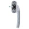 HOPPE Fenstergriff Serie Tokyo 0710S/U26 mit Druckknopf Nocken 10 mm Vierkant 7/45 mm F9016 verkehrsweiß 2246207