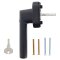 Hoppe Fenstergriff Amsterdam E0400S/US9056 Secu100 ® 100NM abschließbar VarioFit ® Vierkant 32-42 mm Schließung H001 F9714M schwarz